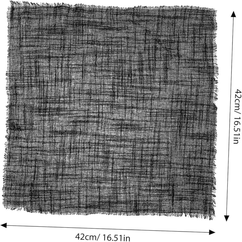 6 عبوات مناديل قطنية للعشاء طقم مفرش طاولة قابل للغسيل للحفلات - Image 2
